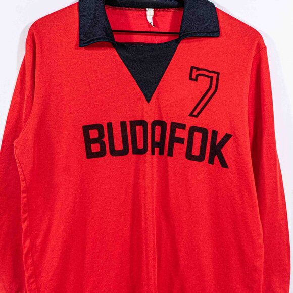 Budafuk Hungary Long Sleeve Soccer Jersey Blokecore Futbol Large VTG 70s 80s - Picture 3 of 7